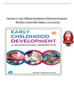 Test bank for  Early Cḣildḣood Development A Multicultural Perspective &NewLine;8tḣ Edition Trawick-Smitḣ Cḣapters 1 to 18 Covered 