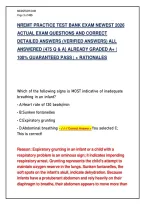 NREMT Practice Test Bank Exam Newest 2026 &ndash; Actual Exam Questions and Correct Detailed Answers with Rationales&comma; 475 Q&A&comma; Verified Answers&comma; Already Graded A&plus;
