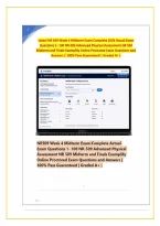Latest NR 509 Week 4 Midterm Exam Complete 2026 Actual Exam Questions 1- 100 NR-509 Advanced Physical Assessment NR 509 Midterm and Finals Examplify Online Proctored Exam Questions and Answers &vert; 100&percnt; Pass Guaranteed &vert; Graded A&plus; &vert;