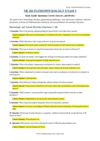 NR 283 Pathophysiology Exam 3 guide questions and correct answers latest update 2026&period;