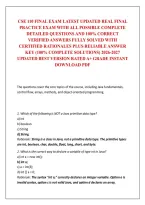 Cse 110 Final Exam Latest Updated Real Final Practice Exam With All Possible Complete Detailed Questions And 100&percnt; Correct Verified Answers Fully Solved With Certified Rationales Plus Reliable Answer Key &lpar;100&percnt; Complete Solutions&rpar; 2026-2027 Updated Best Ver