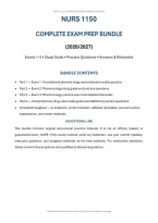 NURS 1150 &lpar;PDF&rpar; &vert; 2026-2027 &vert; University of Toledo &vert; Exams 1-3 Study Guide & Practice Questions