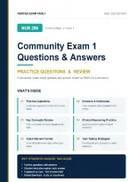 NUR 206&colon; Community & Public Health Nursing &ndash; Exam 1 Comprehensive Practice and Assessment Guide &lpar;70 Questions&rpar;