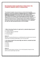 New Hampshire Septic Installer Exam 3 Study Guide &vert; Site Conditions&comma; Setbacks&comma; EDAs & Troubleshooting