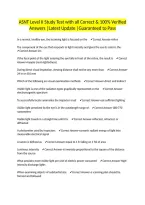ASNT Level II Study Test with all Correct & 100&percnt; Verified Answers &vert;Latest Update &vert;Guaranteed to Pass