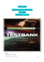 Test bank for inquiry into physics 8th edition by ostdiek