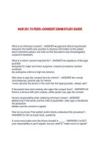 Nur 351 T4 Peds -Consent Exam Study Guide