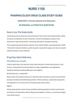 NURS 1150 Midterm Exam &lpar;PDF&rpar; &vert; 2026-2027 &vert; University of Toledo &vert; Pharmacology Questions&comma; Answers & Rationales