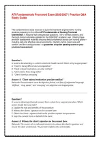 ATI Fundamentals Proctored Exam &lpar;PDF&rpar; 2026&sol;2027 &vert; Practice Q&A Study Guide
