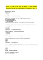 ASNT VT Level I Exam with all Correct & 100&percnt; Verified Answers &vert;Actual Complete Update &vert;Already Graded A&plus;