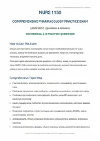 NURS 1150 Pharmacology Exam &lpar;PDF&rpar; &vert; 2026-2027 &vert; University of Toledo &vert; Practice Questions & Answers