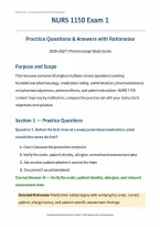 NURS 1150 Exam 1 &lpar;PDF&rpar; &vert; 2026-2027 &vert; University of Toledo &vert; Practice Questions&comma; Answers & Rationales