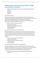 Chamberlain NR 605 Final Exam &vert; Diagnosis & Management in Psychiatric-Mental Health Across the Lifespan I Practicum &lpar;2026&rpar; Actual Q&A PDF