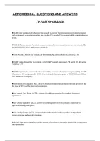 Aeromedical Questions And Answers