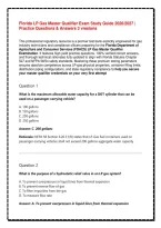 Florida LP Gas Master Qualifier Exam Study Guide 2026&sol;2027 &vert; Practice Questions & Answers
