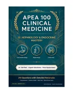 APEA 100 Clinical Medicine - GI&comma; Nephrology & Endocrine Mastery &vert; 210 Q&A &vert; A&plus; Verified &vert; 2026&sol;2027 Pass Guaranteed