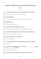 ASA 104 &ndash; UPDATED Questions with 100&percnt; Verified Answers&NewLine;
