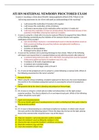 ATI RN Maternal Newborn Proctored Exam&colon; Practice Questions and Answers Study Guide 2026