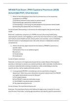 Chamberlain NR 668 Final Exam &vert; Psychiatric-Mental Health Capstone Practicum & Intensive &lpar;2026&rpar; Actual Q&A PDF