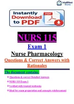 NURS 115 Exam 1 &ndash; Nursing concepts  &lpar;2026&sol;2027&rpar; &vert; Questions & Correct Answers with Rationales &vert; NCLEX NGN Style