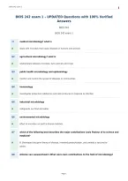 BIOS 242 exam 1 &ndash; UPDATED Questions with 100&percnt; Verified&NewLine;Answers&NewLine;