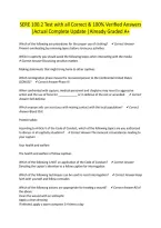 SERE 100&period;2 Test with all Correct & 100&percnt; Verified Answers &vert;Actual Complete Update &vert;Already Graded A&plus;