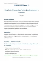 NURS 1150 Exam 2 &lpar;PDF&rpar; &vert; 2026-2027 &vert; University of Toledo &vert; Pharmacology Study Guide & Practice Questions
