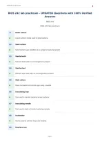 BIOS 242 lab practicum &ndash; UPDATED Questions with 100&percnt; Verified&NewLine;Answers
