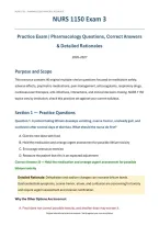 NURS 1150 Exams 1-3 &lpar;PDF&rpar; &vert; 2026-2027 &vert; University of Toledo &vert; Practice Questions&comma; Answers & Study Guides