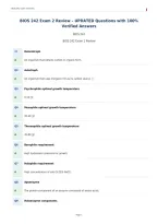BIOS 242 Exam 2 Review &ndash; UPDATED Questions with 100&percnt;&NewLine;Verified Answers&NewLine;