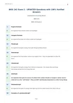 BIOS 242 Exam 2 &ndash; UPDATED Questions with 100&percnt; Verified&NewLine;Answers
