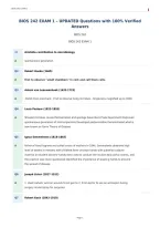 BIOS 242 EXAM 1 &ndash; UPDATED Questions with 100&percnt; Verified&NewLine;Answers