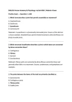 BIOL251 Human Anatomy & Physiology I w&sol;Lab 2026 &vert; Module 4 Exam