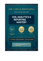 Epic Clinical Informatics - CDS&comma; Analytics & Reporting Mastery &vert; 210 Q&A &vert; A&plus; Verified &vert; 2026&sol;2027 Pass Guaranteed