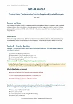 NU 136 Exam 2 &lpar;PDF&rpar; &vert; 2026-2027 &vert; Galen College of Nursing &vert; Practice Questions&comma; Answers & Rationales