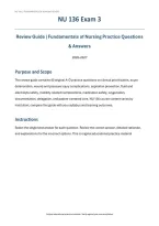 NU 136 Exam 3 &lpar;PDF&rpar; &vert; 2026-2027 &vert; Galen College of Nursing &vert; Fundamentals Review&comma; Questions & Answers