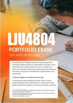 LJU4804 Exam Portfolio Semester 2 Answers 2026 - Due 19 October 2026