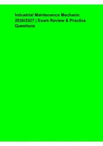 Industrial Maintenance Mechanic 2026&lowbar;2027 &ndash; Exam Review & Practice Questions