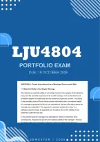 LJU4804 Portfolio Exam 2026 - Distinction &vert; Due 19 October 2026