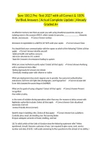 Sere 100&period;2 Pre -Test 2027 with all Correct & 100&percnt; Verified Answers &vert;Actual Complete Update &vert;Already Graded A&plus;