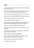 CPO Exam 2026&sol;2027 &vert; Study Guide&comma; Practice Questions & Answers