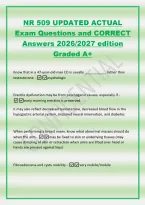 NR 509 UPDATED ACTUAL&NewLine;Exam Questions and CORRECT&NewLine;Answers 2026&sol;2027 edition&NewLine;Graded A&plus;&NewLine;Know that in a 47-year-old man ED is usually &lowbar;&lowbar;&lowbar;&lowbar;&lowbar;&lowbar;&lowbar;&lowbar;&lowbar;&lowbar;&lowbar; rather than&NewLine;testosterone -psychologic&NewLine;Erectile dysfunction may be from psychogenic causes&comma; especially if -