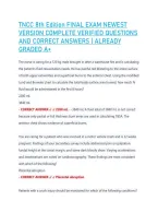 Tncc 8Th Edition Final Exam Newest &NewLine;Version Complete Verified Questions &NewLine;And Correct Answers &vert; Already &NewLine;Graded A&plus;