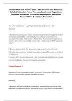Florida MPJE 2026 Practice Exam &ndash; Pharmacy Law Questions & Answers