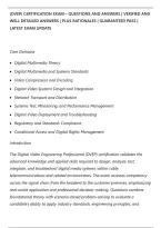 &lpar;Dvep&rpar; Certification Exam &ndash; Questions And Answers &vert; Verified And&NewLine;Well Detailed Answers &vert; Plus Rationales &vert; Guaranteed Pass &vert;&NewLine;Latest Exam Update&NewLine;