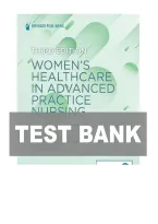 TEST BANK FOR Women's Health Care in Advanced Practice Nursing&comma; Third Edition by Ivy M&period; Alexander&period;ISBN&colon;978-0826167217 COMPLETE GUIDE ALL CHAPTERS COVERED 100&percnt; VERIFIED A&plus; GRADE ASSURED &excl;&excl;&excl;&excl;&excl;