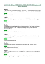 C400 CGSC - FINAL &lpar;MINUS DSCA AND STABILITY OPS Questions with Correct Solutions