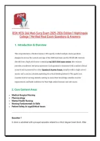 BSN HESI 266 Med-Surg Exam 2025-2026 Edition &vert; Nightingale &NewLine;College &vert; Verified Real Exam Questions & Answers 
