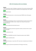 C400 CGSC Questions with Correct Solutions&NewLine;