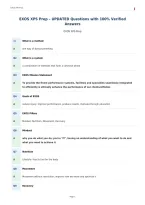 EXOS XPS Prep &ndash; UPDATED Questions with 100&percnt; Verified&NewLine;Answers